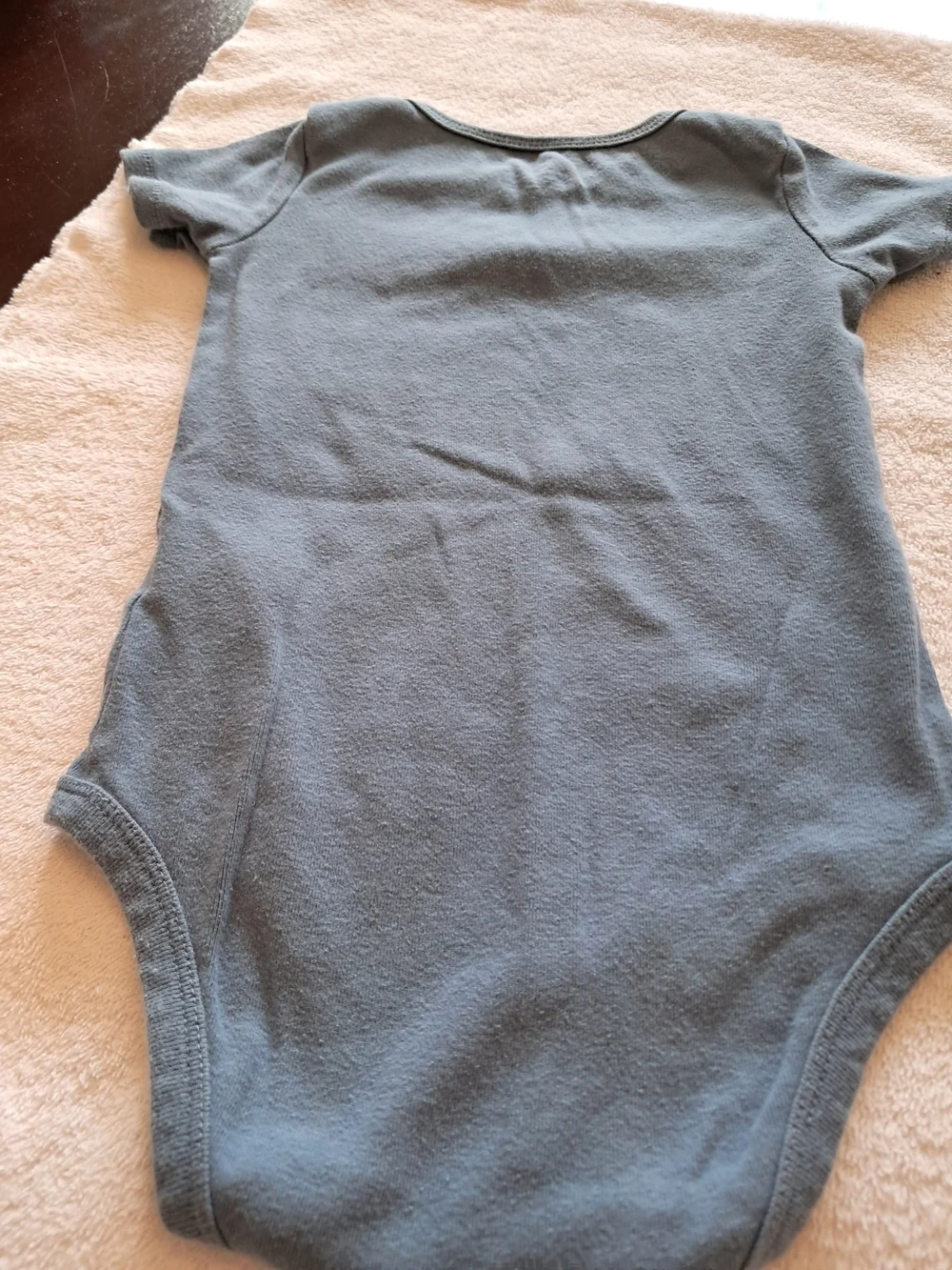 Carter's Dusty Blue Short-Sleeve Baby Bodysuit
